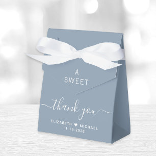 Chic A Sweet Tack Dusty Blue Bröllop Presentaskar