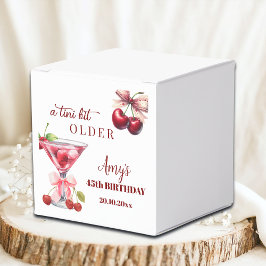 Chic A Tini Bit Äldre Cherry Martini 45-årsdag Presentaskar