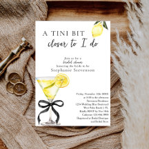 Chic A Tini Bit Closer Citronmartini Bröllopsdusch