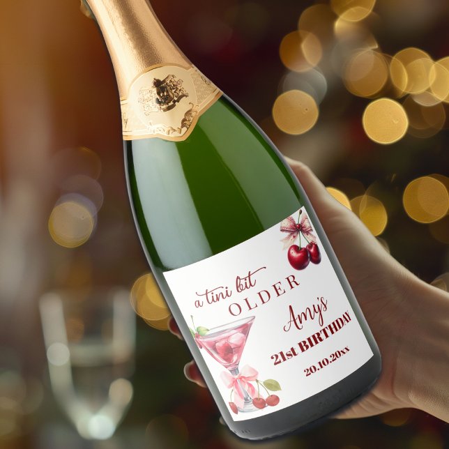 Chic A Tini Bit Older Cherry Martini 21st Birthday (Skapare uppladdad)
