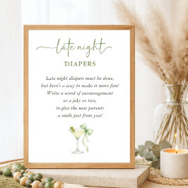 Chic A TIni One Förlossningsfirande Nattliga Blöjo Poster