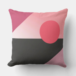 Chic Abstrakt Geometric rosa Circles Art Mönster Kudde