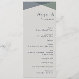 Chic Abstrakt Geometric Sage Navy Dusty Blue Program