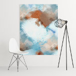 Chic Abstrakt Industrial Fusion Paint Art Mönster Canvastryck<br><div class="desc">Vackra contemporary och mörk bruna, taupbeige, teal- och skifferblått, vitt och grått-färgad-maskulintäckande geometriska penseldrag målar mönster. Ornat, elegant, snyggt och eclectistisk färgdesign för den konstnärliga designern insida, dekoratorn för artsy-dekoratorn, populär höftledare, vintage retro art stil eller abstrakt digital geometrisk motif älskare. Matcha den här designen med din insida-dekorator färger och...</div>