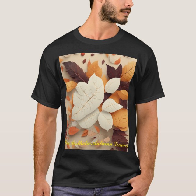 Chic Aesthetic Höst löv T Shirt (Framsida)