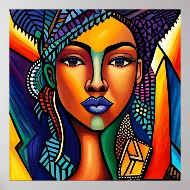 Chic Afro Queen Poster (Framsidan)