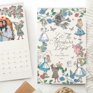 Chic Alice in Wonderland Fairytale Storybook Photo Kalender