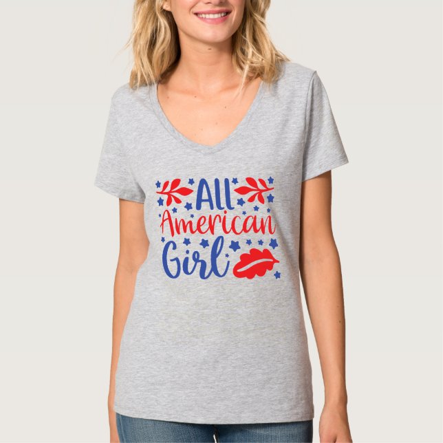 Chic All-American Girl Tee (Framsida)