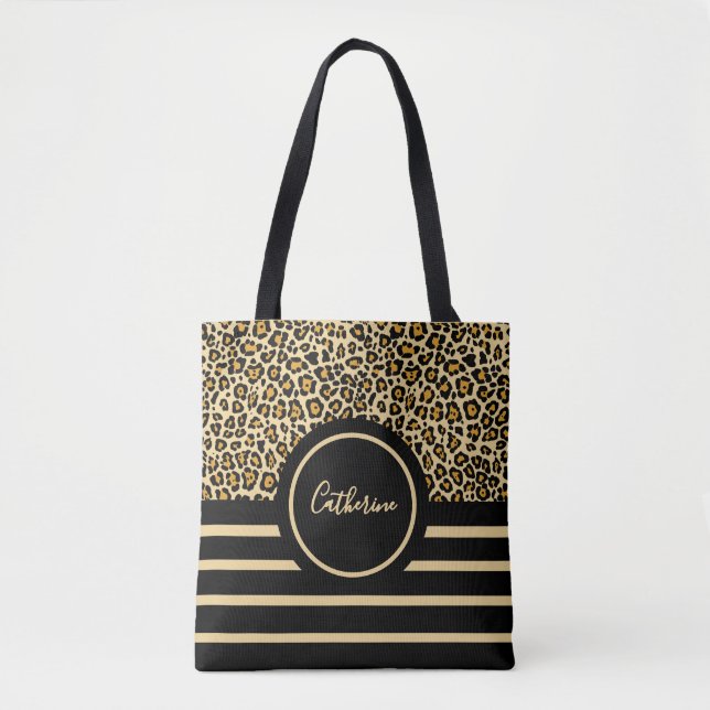 Chic Animal Skin Leopard Pattern  Tygkasse (Framsida)
