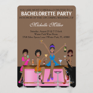 Chic Anpassningsbar av Bachelorette Bash Inbjudningar