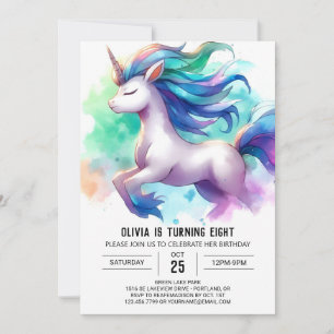 Chic Anpassningsbar Horse Birthday Inbjudningar