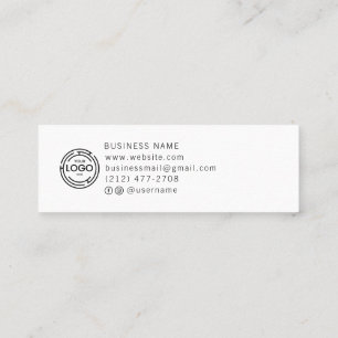 Chic Anpassningsbar Logotyp Enkel vitsamling