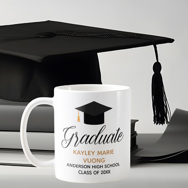 Chic Anpassningsbar minnesstund Studenten Kaffemugg (Skapare uppladdad)