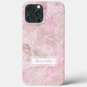 Chic Anpassningsbar Pastel Rosa Agate Marble Art M