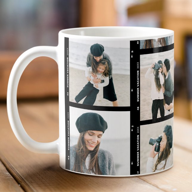 Chic Anpassningsbar Photo Film Strip Family Kaffemugg (Skapare uppladdad)