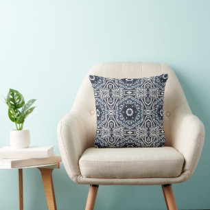 Chic Antique Dutch Delfts Blue-Blommönster Kudde