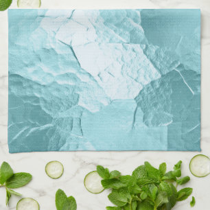 Chic Aqua Mint Blue Glam Kökshandduk