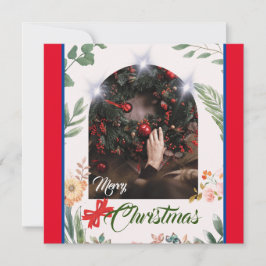Chic Arch-fototypografi god jul Julkort