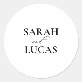 Chic Arch Modern Snyggt Elegant Enekuvert Seal Runt Klistermärke