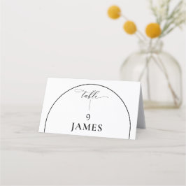 Chic Arch Modern Snyggt Elegant Placeringskort