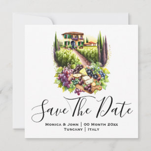 Chic av den italienska vineriItalien Tuscan Villa Inbjudningar