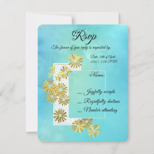 Chic av Golden Daisy Dream Elegance Romantik Vinta OSA Kort