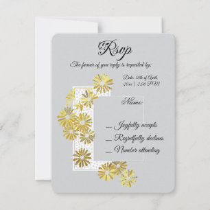 Chic av Golden Daisy Dream Elegance Romantik Vinta OSA Kort