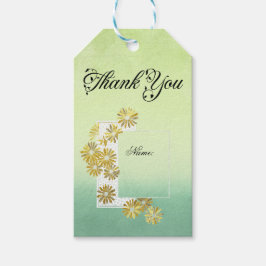 Chic av Golden Daisy Dream Elegance Romantik Vinta Presentetikett