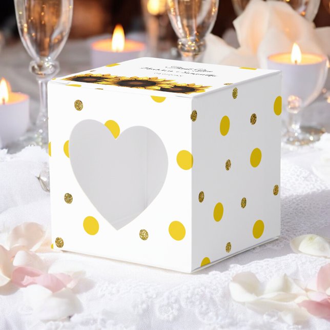 Chic av Gulten Solros Bröllop Tack Presentaskar (Skapare uppladdad)