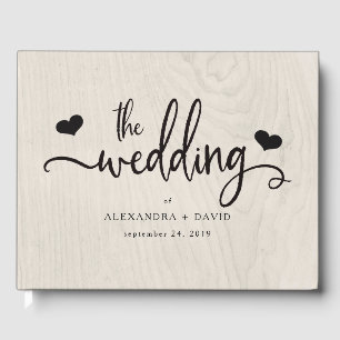 Chic av jordbruksmark   Modern Rustic Bröllop Gästböcker