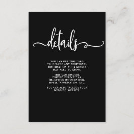 Chic av jordbruksmark | Uppgifter om Bröllop gäst Tilläggskort