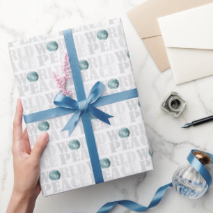 Chic av världsfreden i snyggt, modern enkel presentpapper