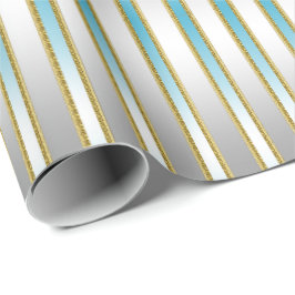 CHIC BABY BLUE RAND i SILVER Presentpapper