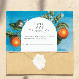 Chic Baby in Bloom Baby Shower |Arch Diaper Raffle Tilläggskort