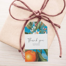 Chic Baby in Bloom Baby Shower |Arch Thank You Presentetikett