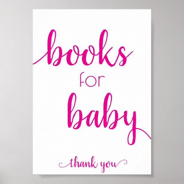 Chic Baby Shower | Undertecknande av Dusty Blue Bo Poster (Framsidan)