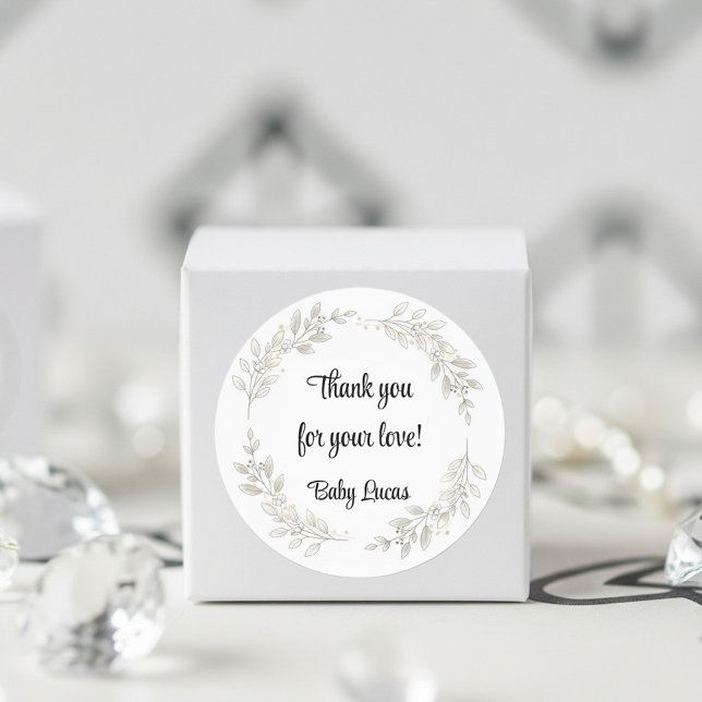 Chic Baby Shower Water Bottle Stickers  (Skapare uppladdad)