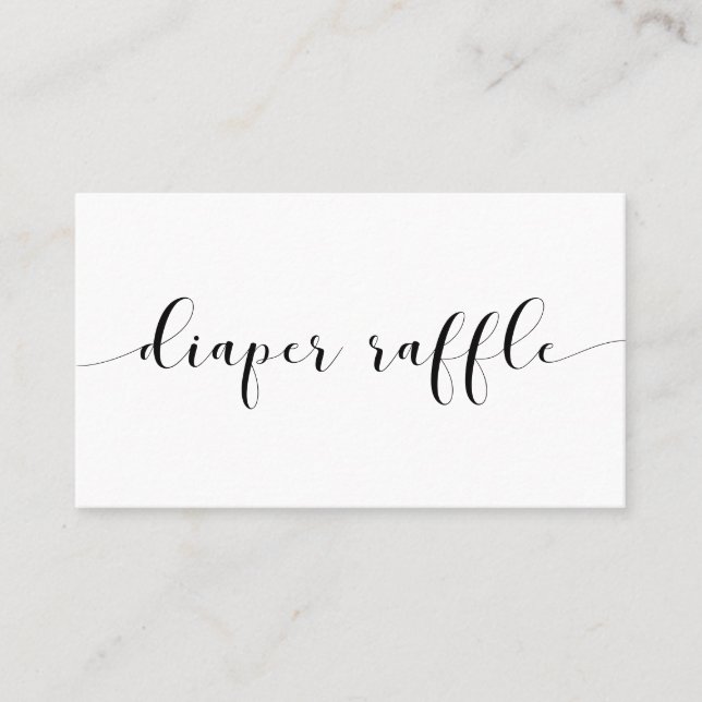 Chic babydusch, dagstidning raffle biljett (Framsida)