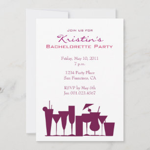 Chic Bachelorette Party-inbjudan Inbjudningar