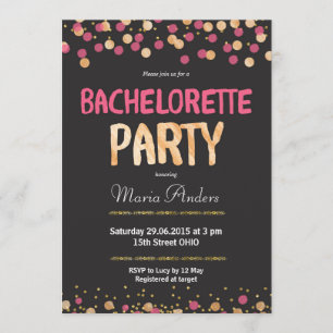 Chic Bachelorette partyinbjudan Inbjudningar