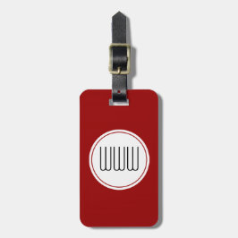 CHIC BAGAGE TAG_16 RED/BLACK/WHITE BAGAGEBRICKA