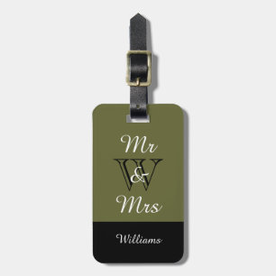 CHIC BAGAGE TAG_ " Herr & Fru" 351 Bagagebricka