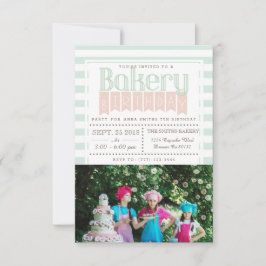 Chic Bakery Birthday | Fotoinbjudan Inbjudningar