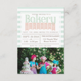 Chic Bakery Birthday | Fotoinbjudan Inbjudningar
