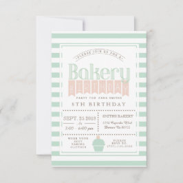 Chic Bakery Födelsedagsfest inbjudan