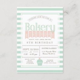 Chic Bakery Födelsedagsfest inbjudan