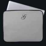 CHIC bärbar datorsleeves_SOLID 158 Laptop Sleeve<br><div class="desc">CHIC GRÅ FÄRG för bärbar datorsleeves_SOLID DIC 158,  SVART MONOGRAM</div>