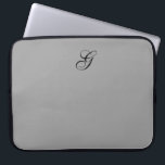CHIC bärbar datorsleeves_SOLID 158 Laptop Sleeve<br><div class="desc">CHIC GRÅ FÄRG för bärbar datorsleeves_SOLID DIC 158,  SVART MONOGRAM</div>