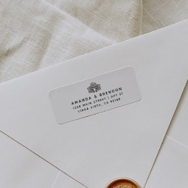 Chic Barn Bröllop Return-adressetikett Returadress Etikett