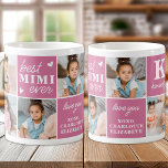 Chic Bästa MIMI någonsin Anpassningsbar 7 Rosa Fot Kaffemugg<br><div class="desc">Vi presenterar perfektens gåva till det bästa MIMI någonsin - en personlig fotokollage kaffe mugg! Den här snyggten och det moderna mugg har plats för sju speciella bilder, som skapar en unik och sentimental gåva som alla mor skulle vilja ta efter. Med möjligheten att lägga till en personlig i monogram...</div>